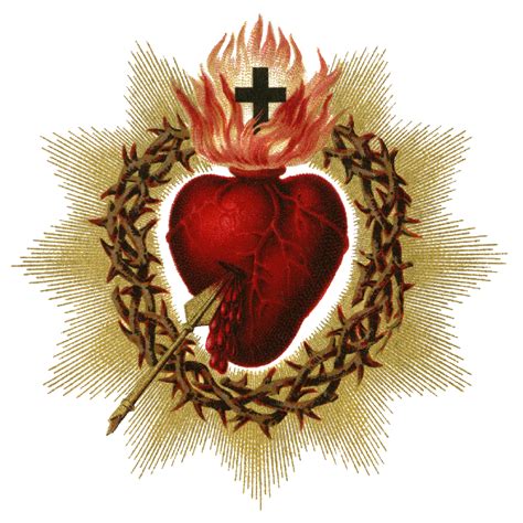 sacred heart clipart|Sacred Heart Images .